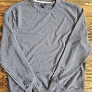 J. Crew Men's Charcoal Crewneck Sweater - Men's Large